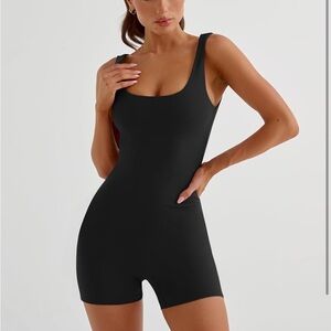 Yoga Fitness Black One Piece
